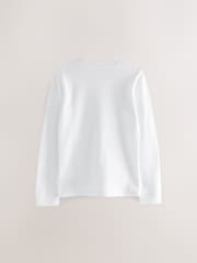 White Thermal Long Sleeve Tops 2 Pack (2-16yrs) - Image 3 of 4