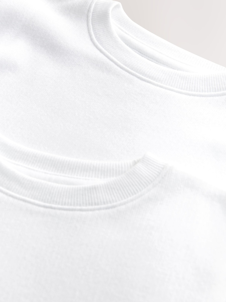 White Thermal Long Sleeve Tops 2 Pack (2-16yrs) - Image 4 of 4