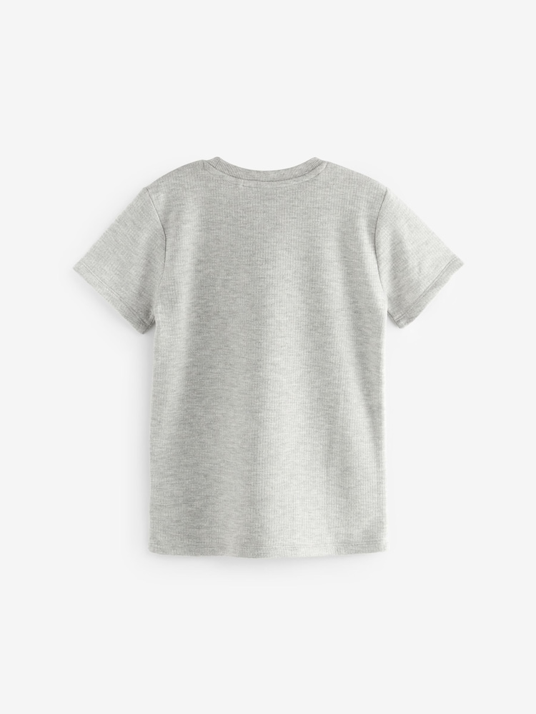 Grijs/wit - Set van 2 thermische T-shirts met korte mouwen (2-16jr) - Image 3 of 5
