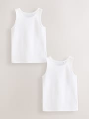 White Thermal Vests 2 Pack (2-16yrs) - Image 1 of 5