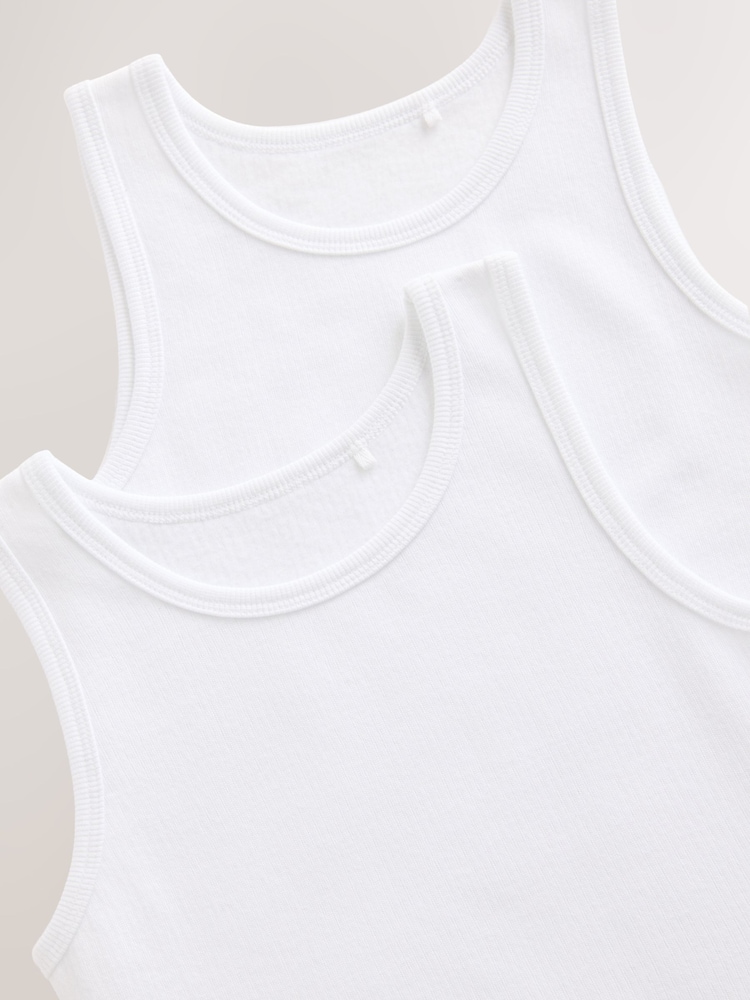 White Thermal Vests 2 Pack (2-16yrs) - Image 5 of 5