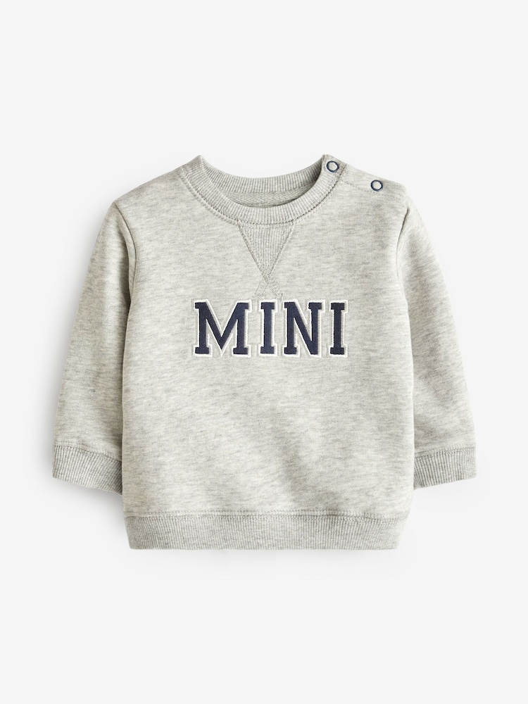 Seraphine Grey Kevin Daddy & Mini Sweatshirt - 圖片 2，共 4