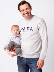 Seraphine Grey Kevin Daddy & Mini Sweatshirt - 圖片 4，共 4