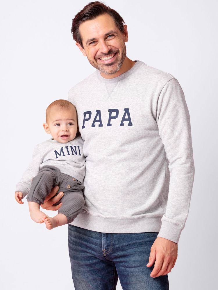 Seraphine Grey Kevin Daddy & Mini Sweatshirt - 圖片 4，共 4