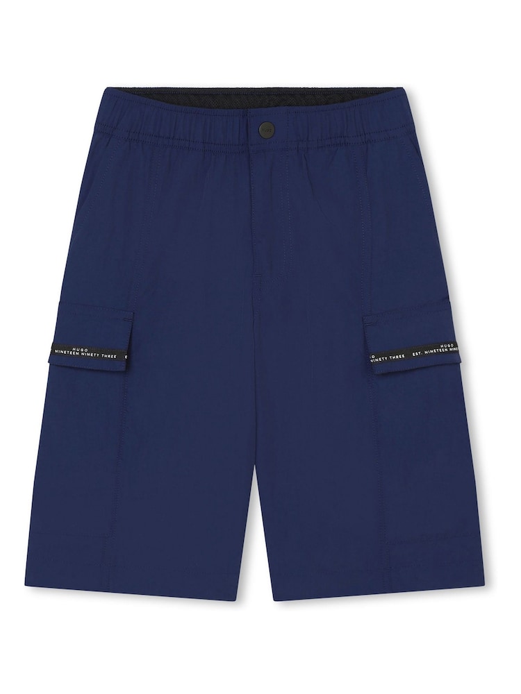 HUGO Blue Smart Utilty Cargo Shorts With Pockets - Image 1 of 3 HUGO Blue Smart Utilty Cargo Shorts With Pockets - Image 1 of 3