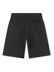 HUGO Black Logo Jersey Shorts - Image 2 of 2