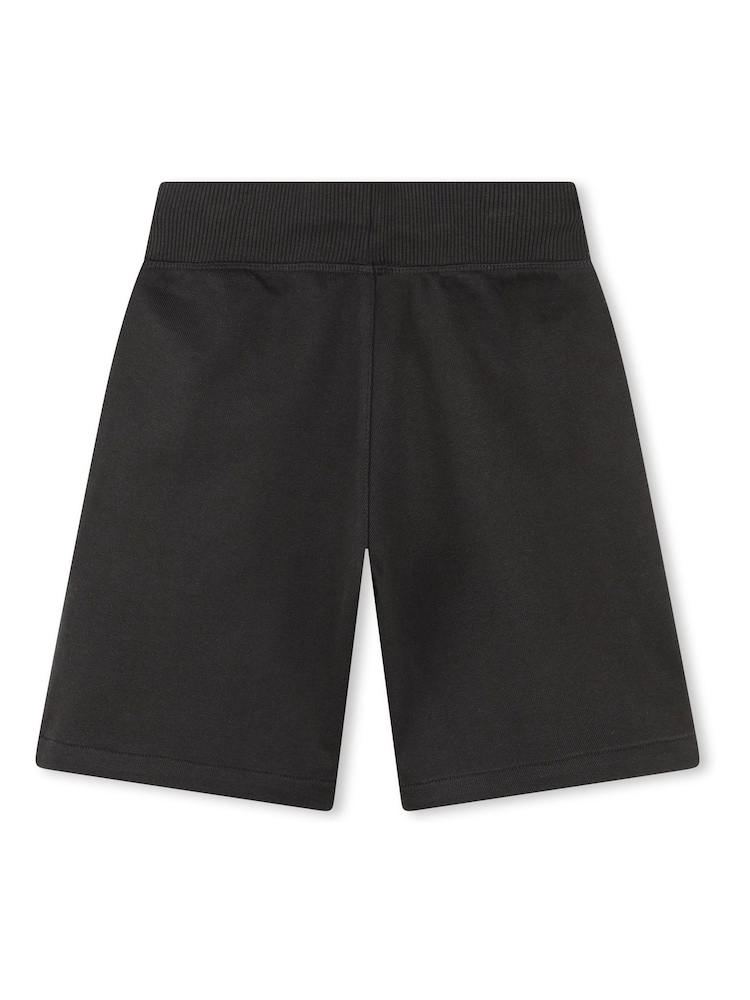 HUGO Black Logo Jersey Shorts - Image 2 of 2