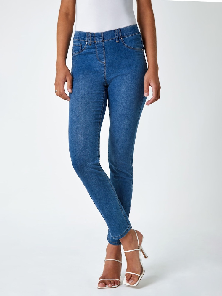Roman Blue Originals Full Length Denim Jeggings - Image 5 of 5 Roman Blue Originals Full Length Denim Jeggings - Image 5 of 5