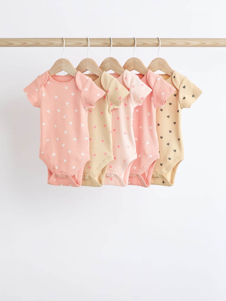Pink - Kurzarm-Bodys für Babys im 5er-Pack - Bild 1 von 11