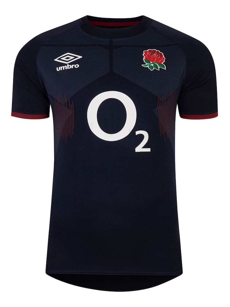 Umbro Black Chrome England Alternate Replica Rugby Jersey - Image 1 of 1 Umbro Black Chrome England Alternate Replica Rugby Jersey - Image 1 of 1