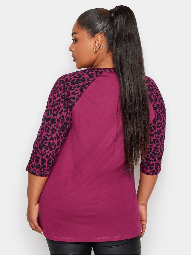 Yours Curve Pink Lattice Detail Eyelet Top - Image 2 of 4