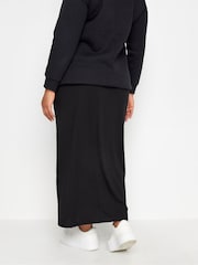 Yours Curve Black Ribbed Skirt - Image 2 of 3