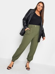 Grün - Yours Curve Cargo Scuba Jogginghose - Bild 5 von 8