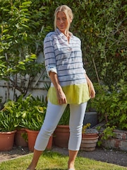 Roman White Cropped Denim Jeggings - Image 2 of 3