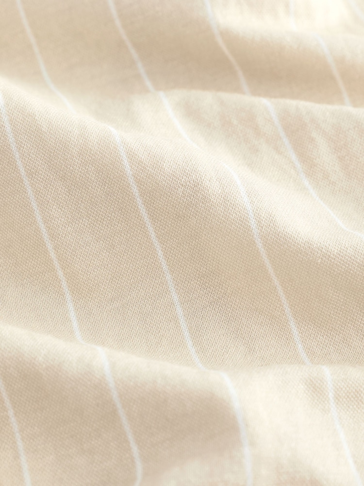 Neutral White Stripe Short Sleeve Waistcoat - Image 6 of 6 Neutral White Stripe Short Sleeve Waistcoat - Image 6 of 6