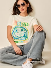 Ecru Nirvana License Band T-Shirt - Image 2 of 6