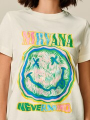 Ecru Nirvana License Band T-Shirt - Image 3 of 6