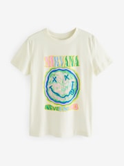 Ecru Nirvana License Band T-Shirt - Image 4 of 6