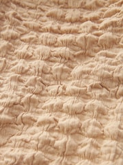 Neutral Textured Twist Front Short Sleeve Top - Image 7 of 7