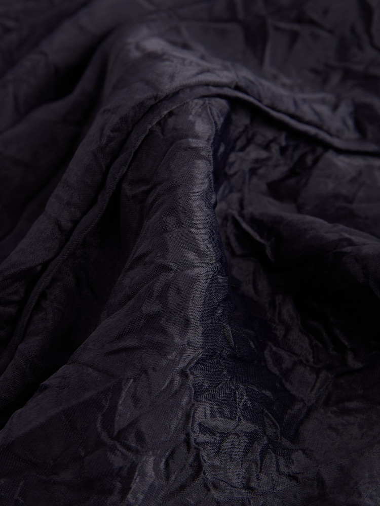 Navy Cap Sleeve Drawstring Detail Top - Image 6 of 6