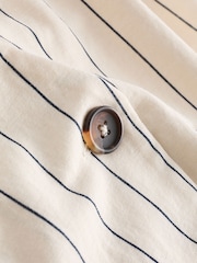 White Blue Stripe Short Sleeve Waistcoat - Image 7 of 7