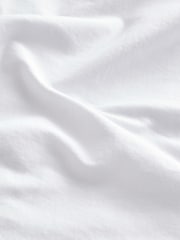 White Short Sleeve Bubble Hem T-Shirt - Image 3 of 6