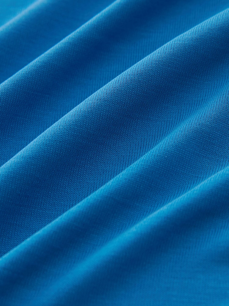 Cobalt Blue Premium Modal Rich Short Sleeve Scoop Neck T-Shirt - Image 7 of 7