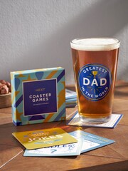 Blue Greatest Dad Beer Glass And Coaster Set - Image 4 of 5