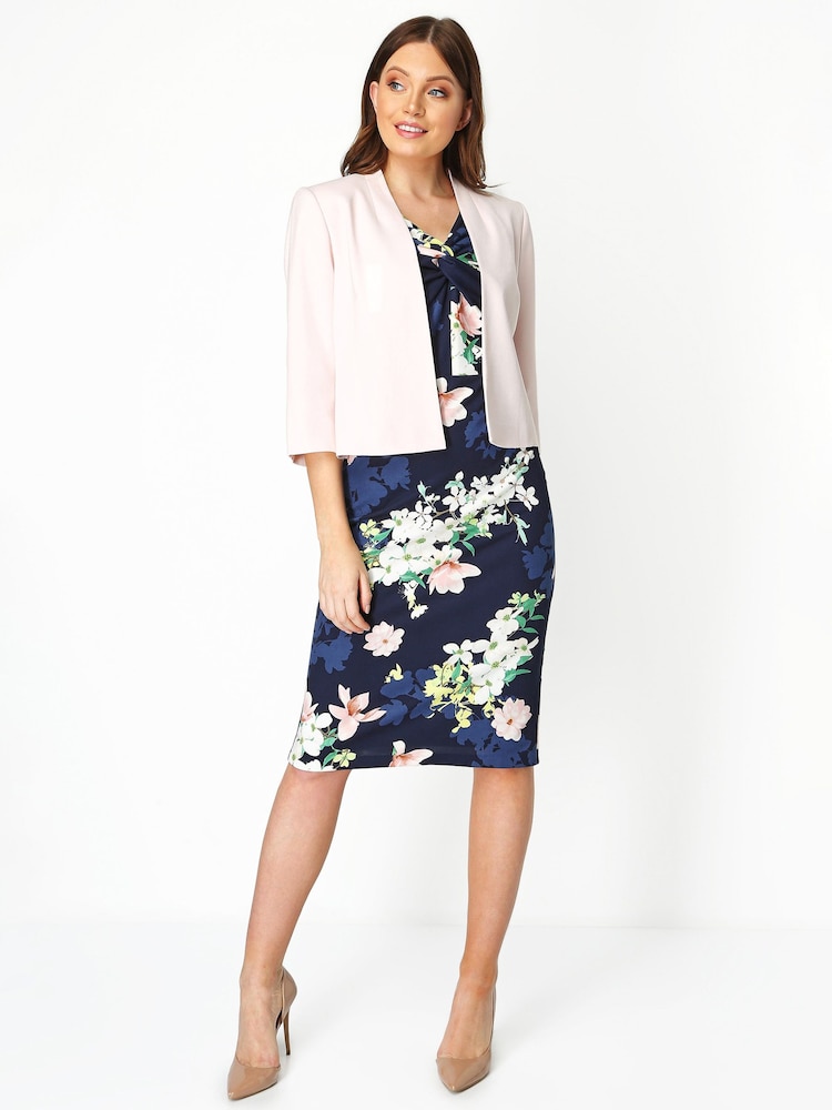 Roman Pink 3/4 Sleeve Rochette Jacket - Image 4 of 4 Roman Pink 3/4 Sleeve Rochette Jacket - Image 4 of 4