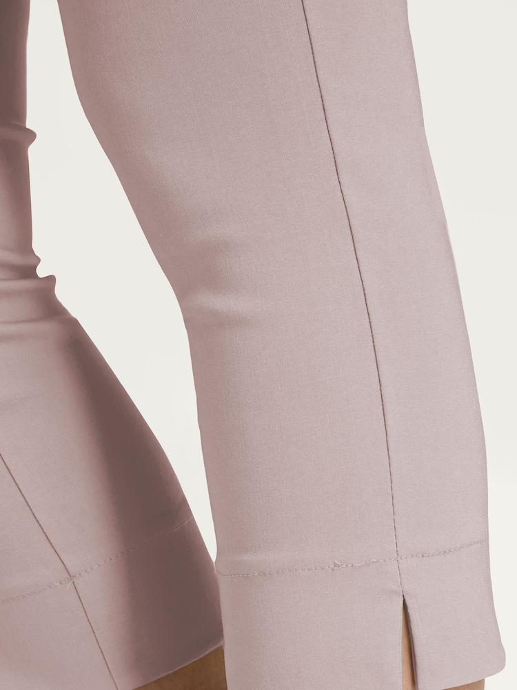 Roman Brown Chrome Cropped Stretch Capri Trousers - Image 4 of 4