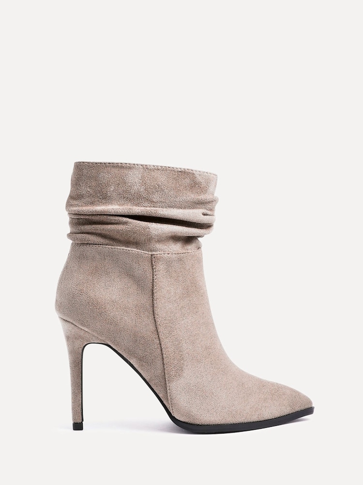 Linzi Eclipse Ruched Pointed Stiletto Ankle Boots Heels - Bild 2 von 5 Linzi Eclipse Ruched Pointed Stiletto Ankle Boots Heels - Bild 2 von 5
