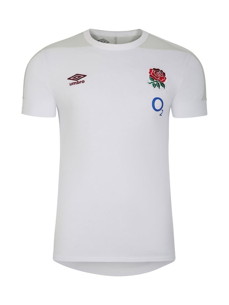 Umbro White England Presentation Rugby T-Shirt SS (O2) Jnr - Image 1 of 2