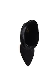Jones Bootmaker Luisa Leather Stiletto Black Heels Boots - Image 4 of 5