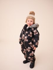 Black Bear Print Snowsuit (3mths-7yrs) - Image 1 of 9