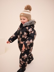 Black Bear Print Snowsuit (3mths-7yrs) - Image 2 of 9