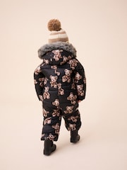 Black Bear Print Snowsuit (3mths-7yrs) - Image 4 of 9