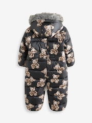 Black Bear Print Snowsuit (3mths-7yrs) - Image 7 of 9