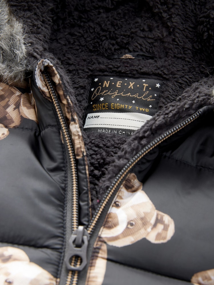 Black Bear Print Snowsuit (3mths-7yrs) - Image 8 of 9