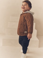 Tan Brown Quilted Jacket (3mths-7yrs) - Image 2 of 8