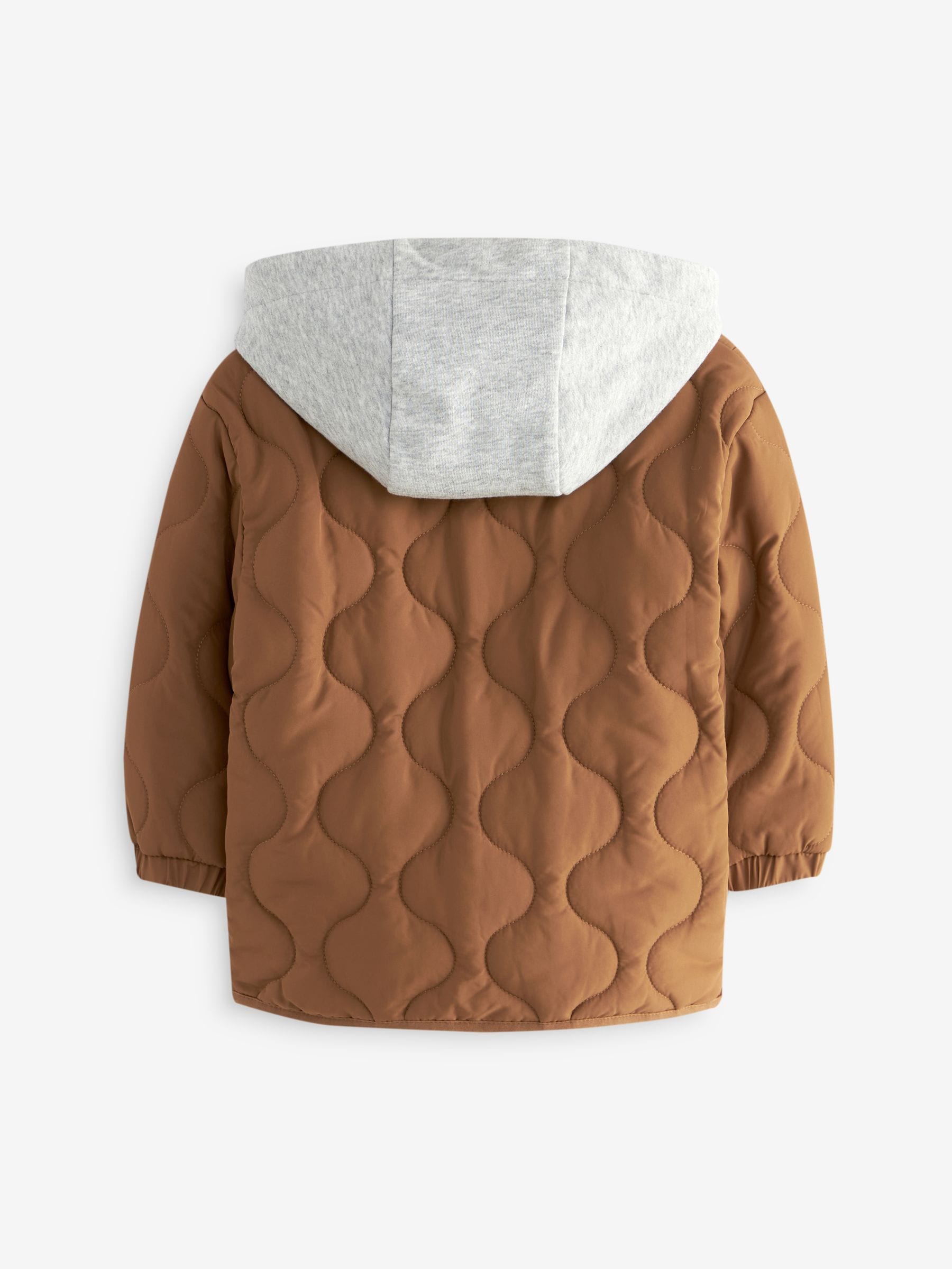 Buy Tan Brown Quilted Jacket (3mths-7yrs) from Next USA