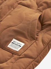 Tan Brown Quilted Jacket (3mths-7yrs) - Image 8 of 8