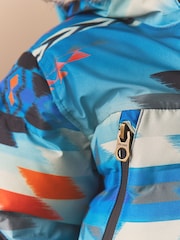 Blue Aztec Print Padded Jacket (3mths-7yrs) - Image 5 of 11