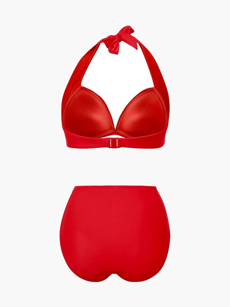 Linzi Red Amalfi Moulded Cup High Waist Bikini Set - Image 4 of 4 Linzi Red Amalfi Moulded Cup High Waist Bikini Set - Image 4 of 4