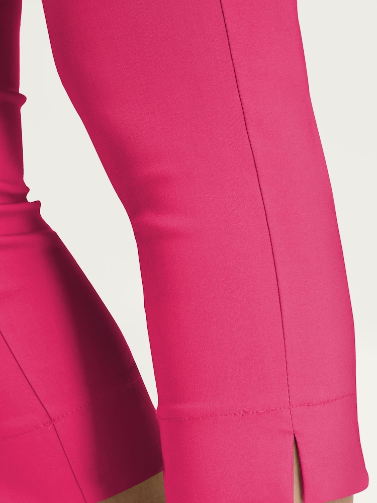 Rosa - Pantalones capri elásticos recortados de Roman - Imagen 4 de 4 Rosa - Pantalones capri elásticos recortados de Roman - Imagen 4 de 4