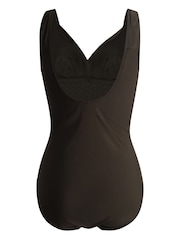 Linzi Green Sorrento Drape Detail Tummy Control Swimsuit - Image 4 of 6