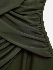 Linzi Green Sorrento Drape Detail Tummy Control Swimsuit - Image 6 of 6