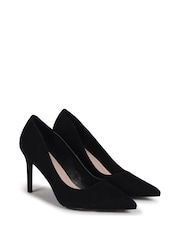 Linzi Black Overjoyed Stiletto Pointed Court Heels - Image 2 of 4