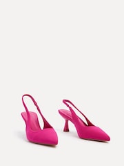 Linzi Pink Presley Stiletto Pointed Court Heels - Image 3 of 5