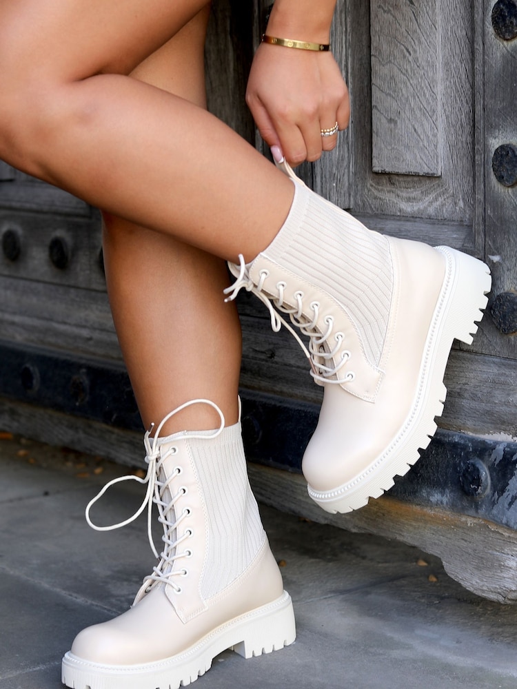 Linzi Brown Blizzard Lace Up Ankle Boots - Image 2 of 5