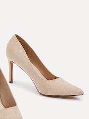 Linzi Cream Overjoyed Stiletto Pointed Court Heels - Image 4 of 5